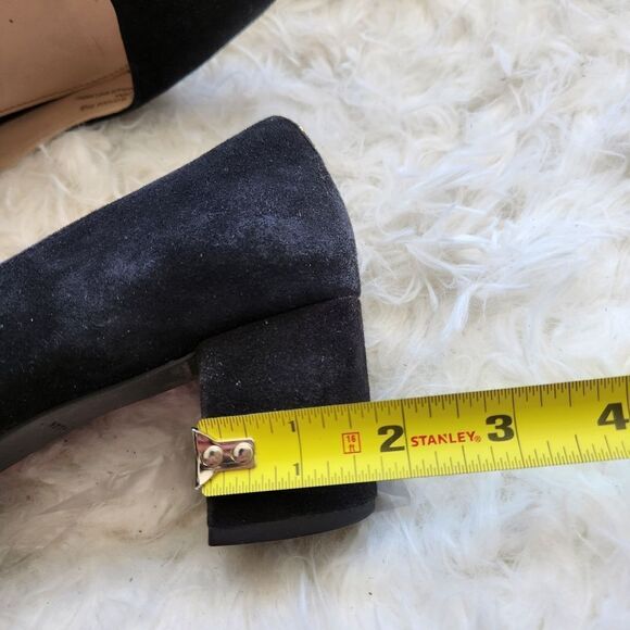 Cole haan black suede block heel pumps 8.5B - Picture 5 of 11